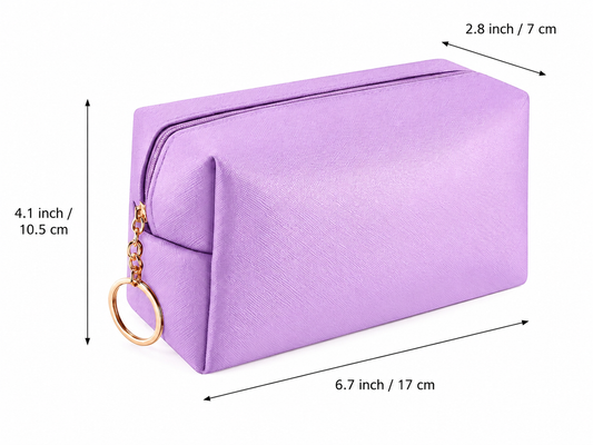 Bolsa de maquillaje morada