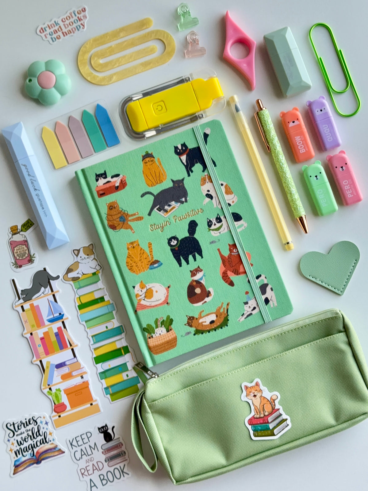 Kit para Amantes de Gatos e Livros 🐱