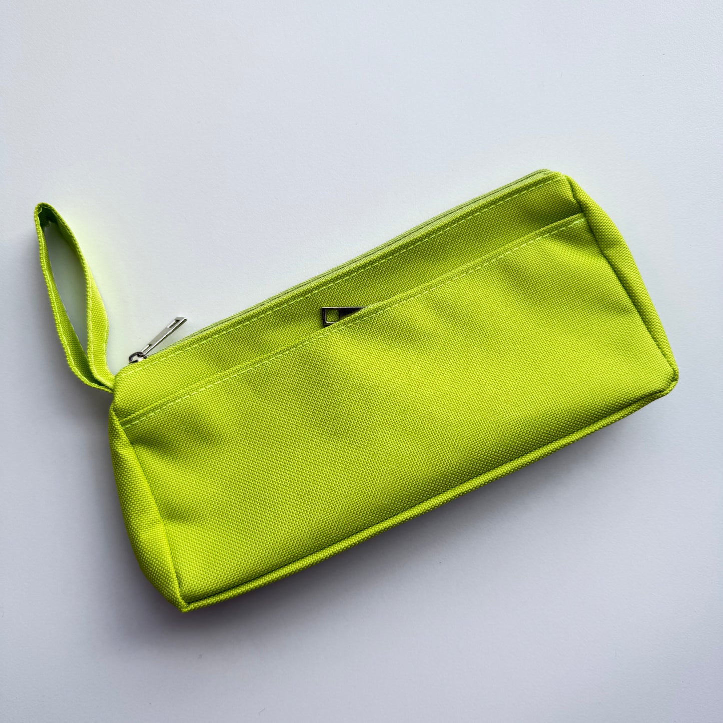 Fabric Pencil Case with Handle — Double Zipper Pockets