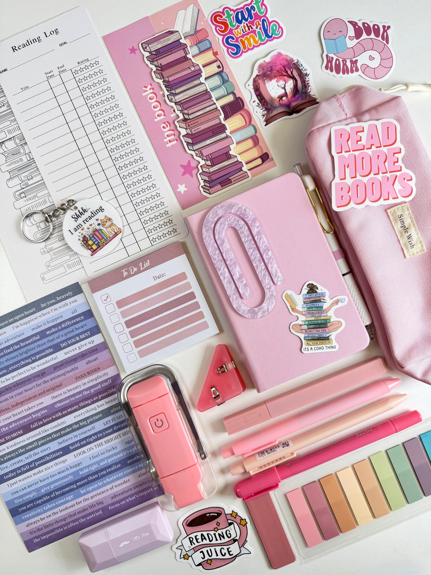 Soft Blush Bookish Bundle💗 🌸