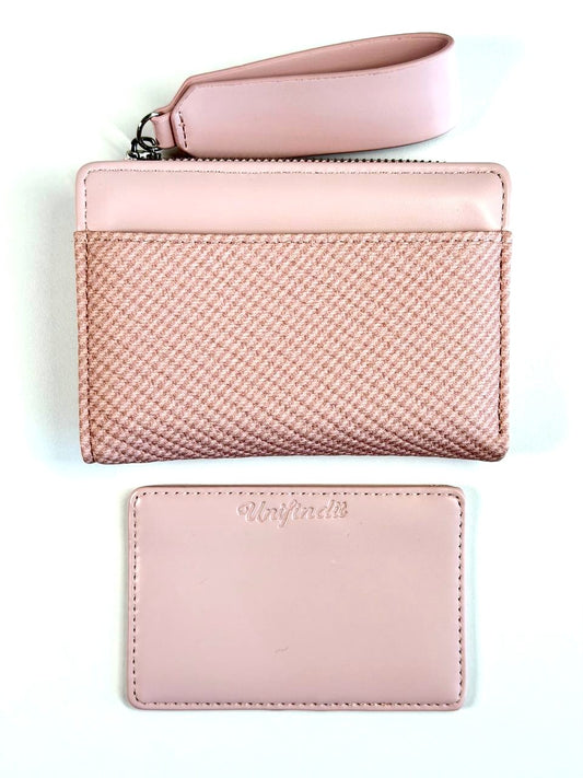 Wristlet Wallet & Removable Card Holder Pink