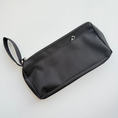 Fabric Pencil Case with Handle — Double Zipper Pockets