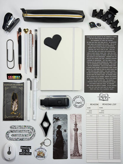 White and Black Bookish Bundle Gift Set