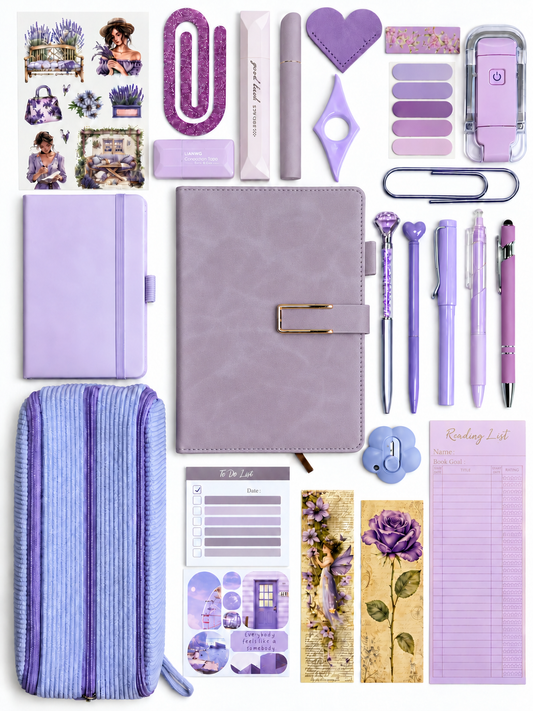Pastel Purple Bookish Bundle – MAX Edition Reading & Stationery Gift Set