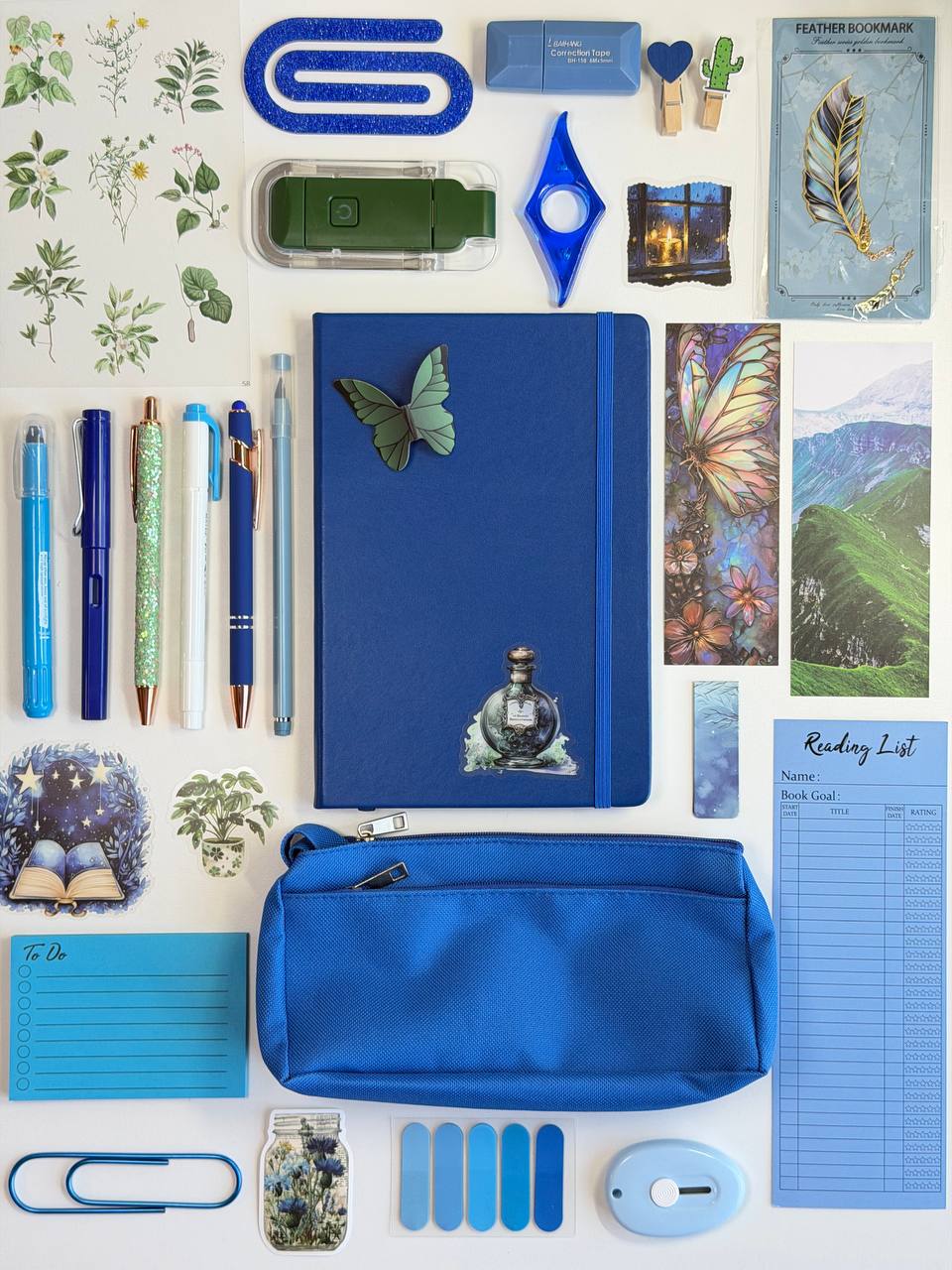 Blue & Green Bookish Bundle Gift Set
