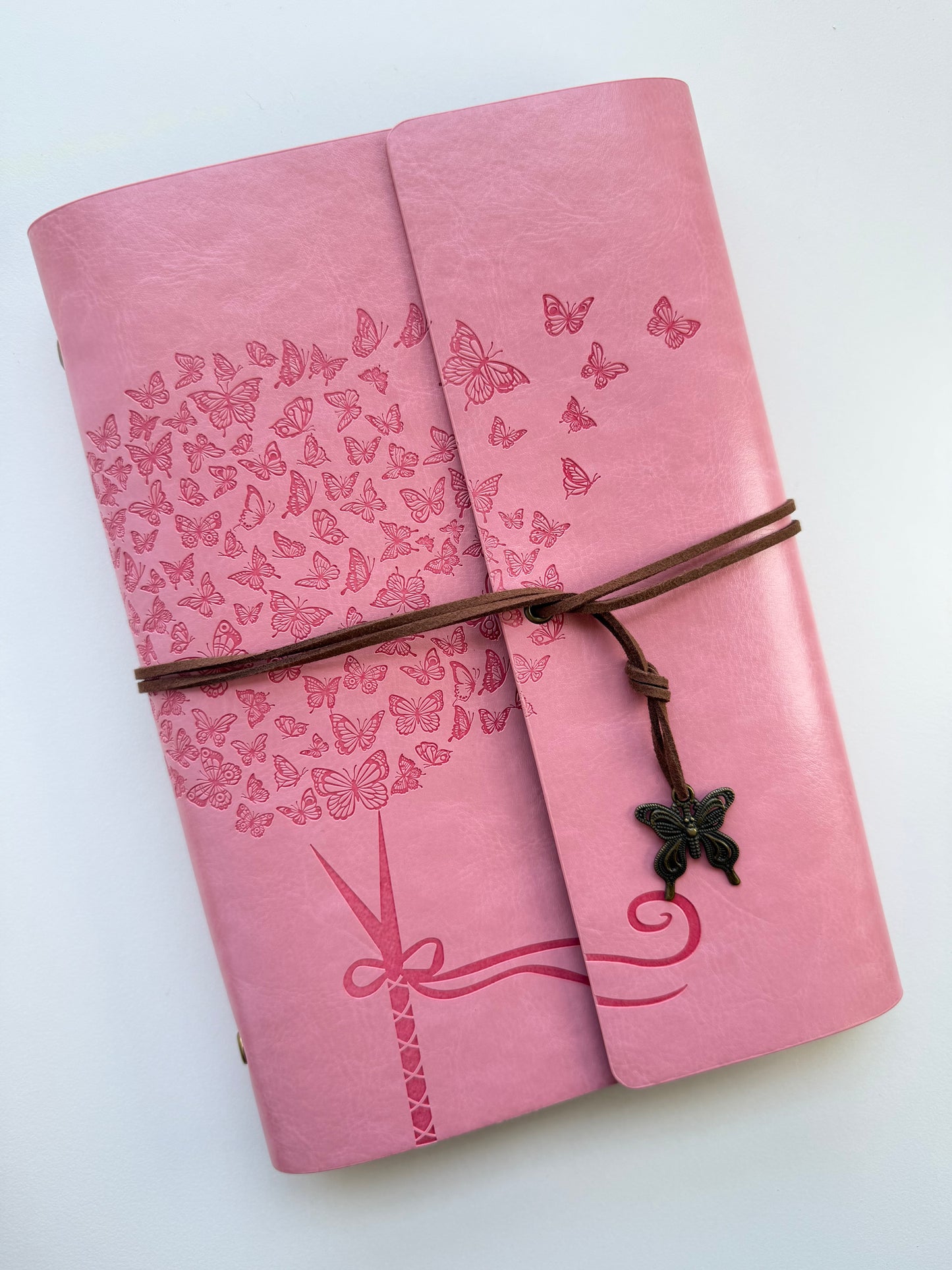 Vintage A5 Faux Leather Ring Binder Journal