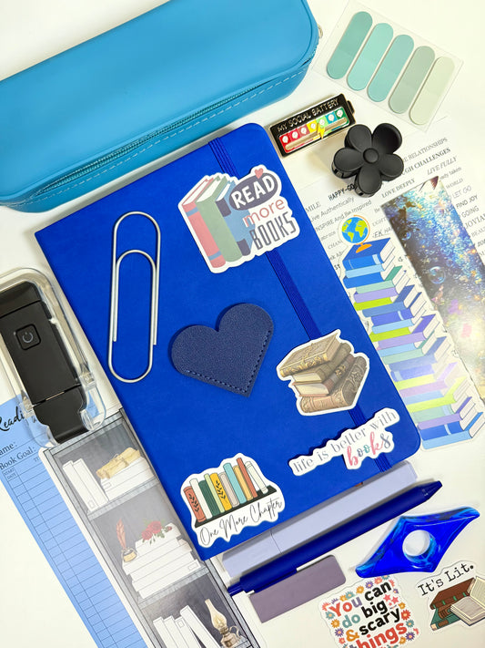 Blue Bookish Bundle — A5 Notebook