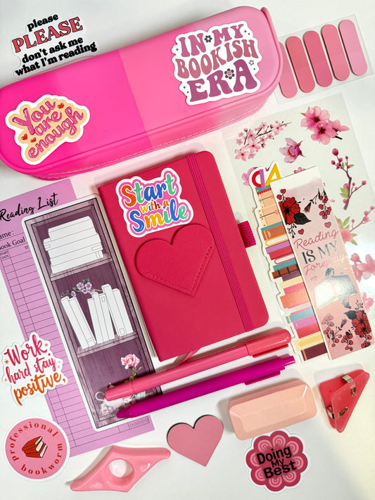 Fuchsia Bookish Bundle — A6 Pocket Notebook