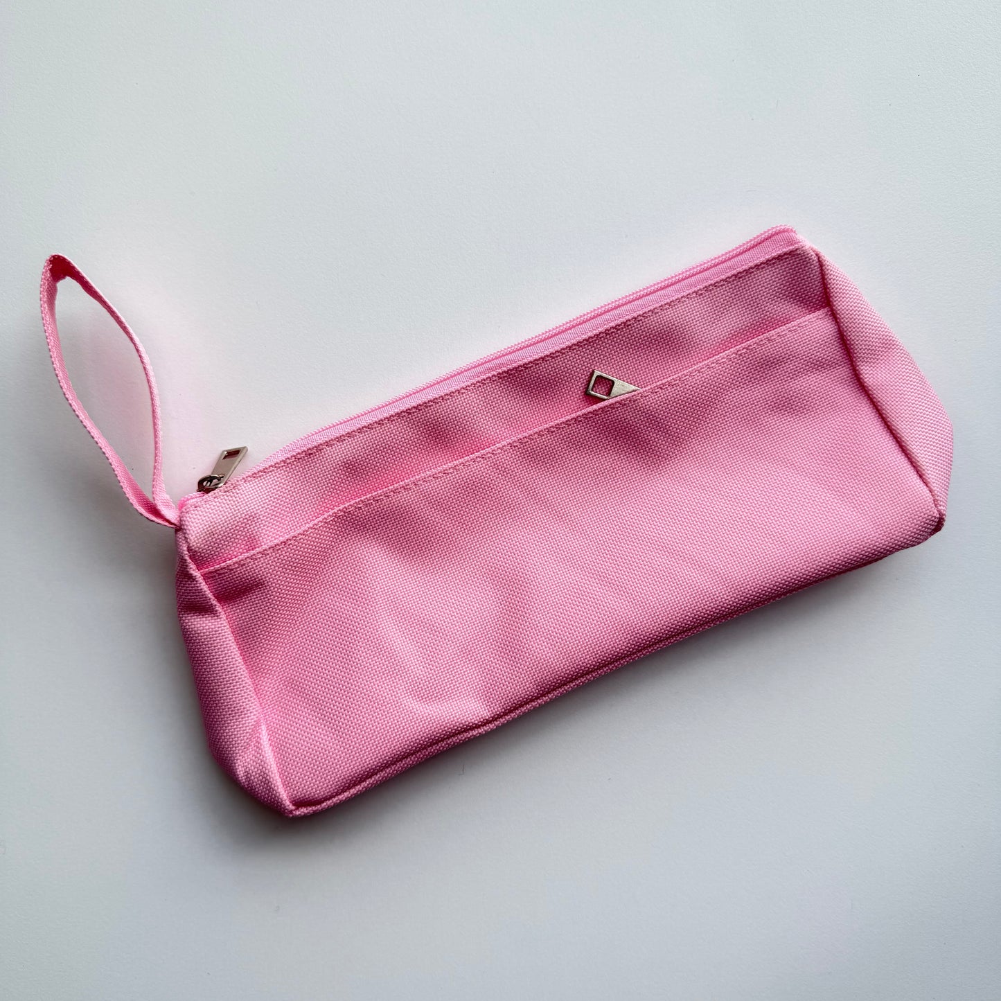 Fabric Pencil Case with Handle — Double Zipper Pockets
