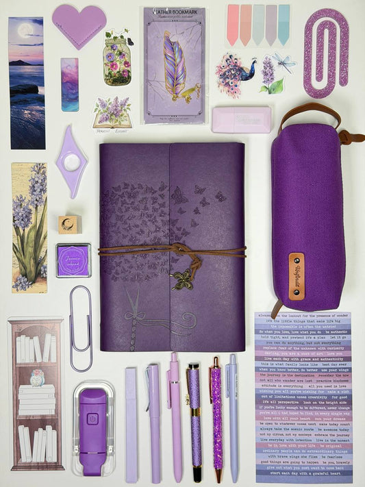 Vintage Purple Bookish Bundle Gift Set