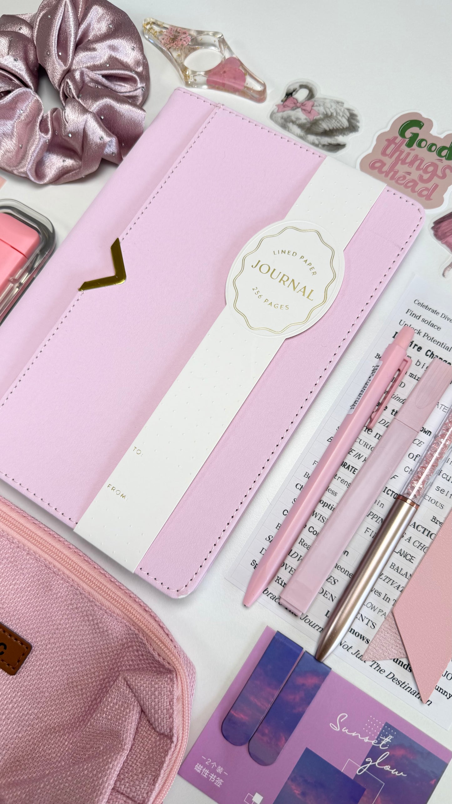 Pink Bookish Bundle — Soft, Elegant, and Dreamy