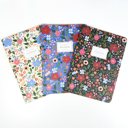 Wild Flowers Notebook Set (3 pcs)