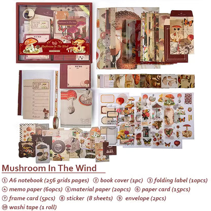 Aesthetic Scrapbook Kit – Nature, Floral & Butterfly Journaling Set (9 Designs)