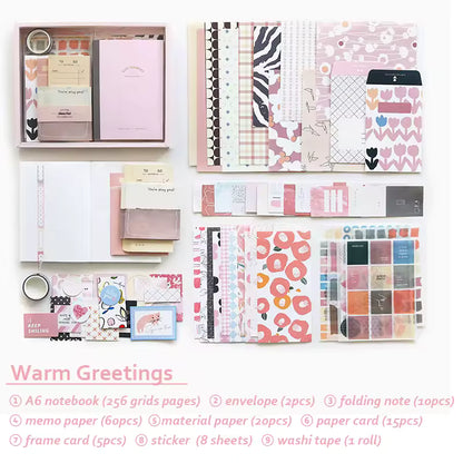 Zestaw estetycznych materiałów do scrapbookingu – Ciepłe pozdrowienia, Rotat Street i jesienne akcesoria do prowadzenia dziennika fotograficznego