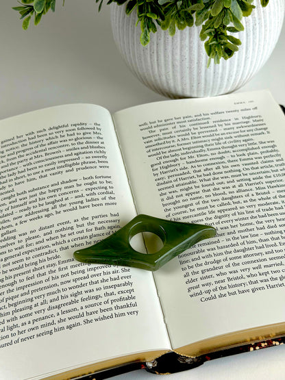 Anillo clásico acrílico para sujetar páginas – Accesorio de lectura con una mano