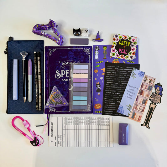 Halloween Bookish Bundle in Black and Purple Colors