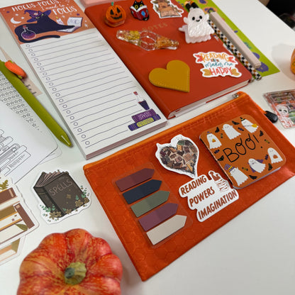 🎃 Exclusive Halloween Bookish Bundle — Orange & Autumn Magic Edition 🍂