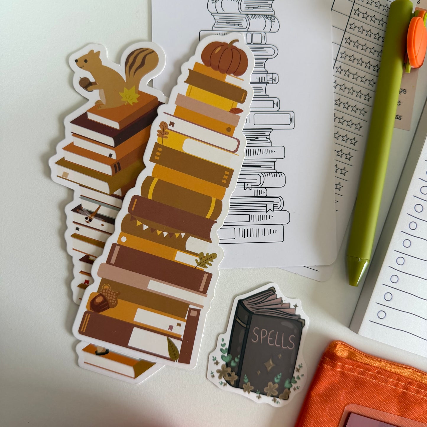 🎃 Exclusive Halloween Bookish Bundle — Orange & Autumn Magic Edition 🍂