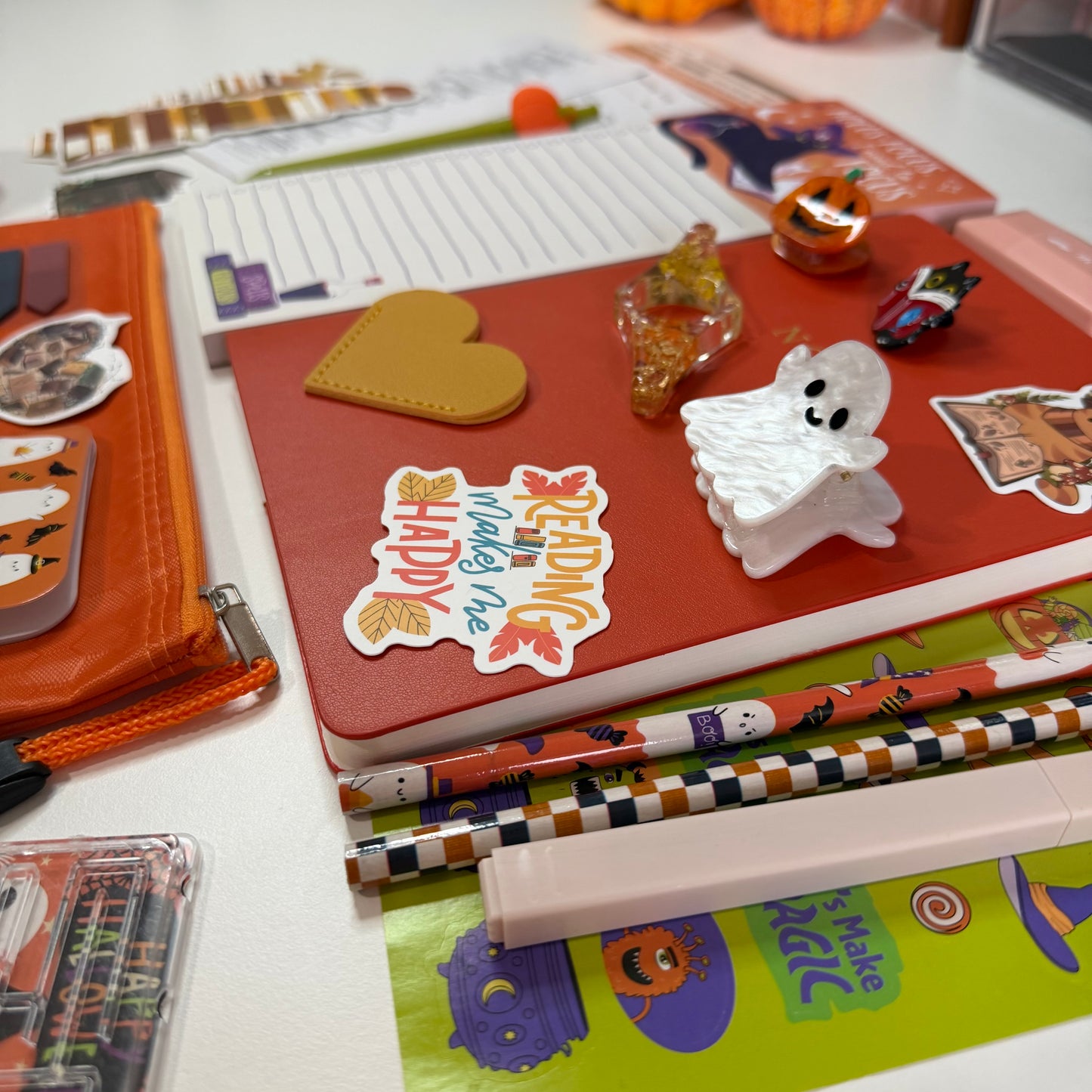 🎃 Exclusive Halloween Bookish Bundle — Orange & Autumn Magic Edition 🍂