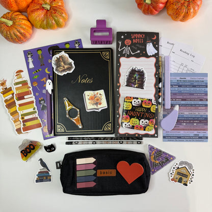 🎃 Halloween Bookish Bundle — Black & Autumn Edition 🍂