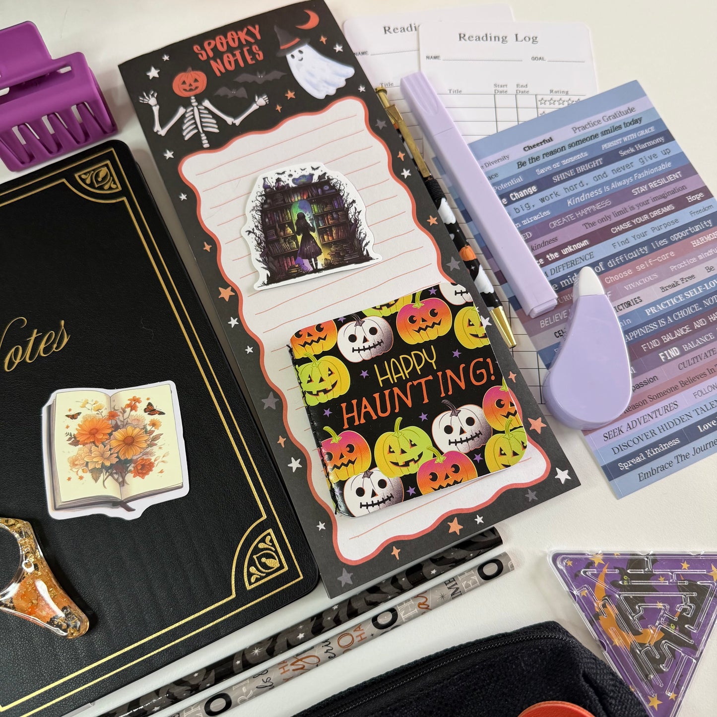 🎃 Halloween Bookish Bundle — Black & Autumn Edition 🍂