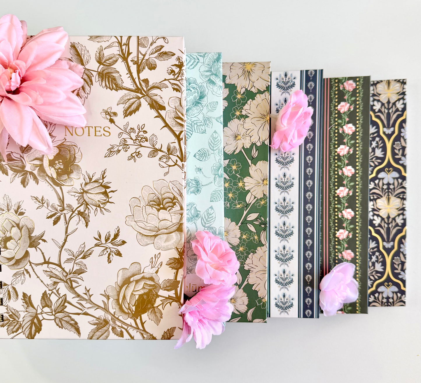 Vintage Floral Hardcover Notebooks – Elegant A5 Journal Collection