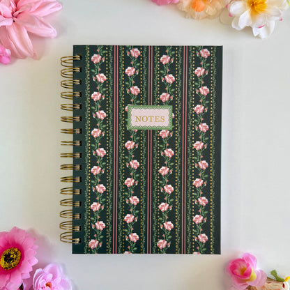 Vintage Floral Hardcover Notebooks – Elegant A5 Journal Collection