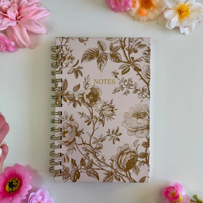 Vintage Floral Hardcover Notebooks – Elegant A5 Journal Collection