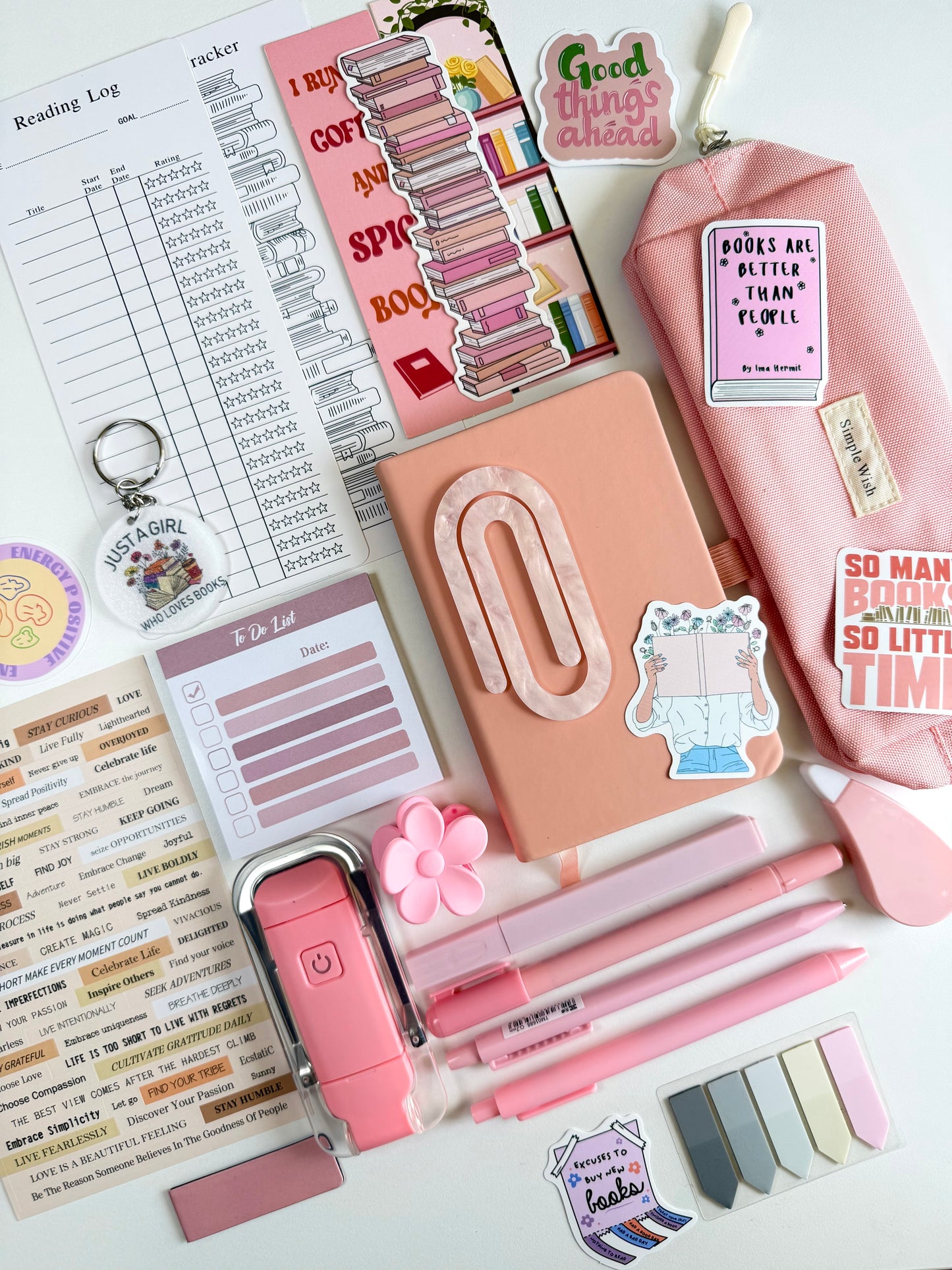 Soft Coral Bookish Bundle 🪸