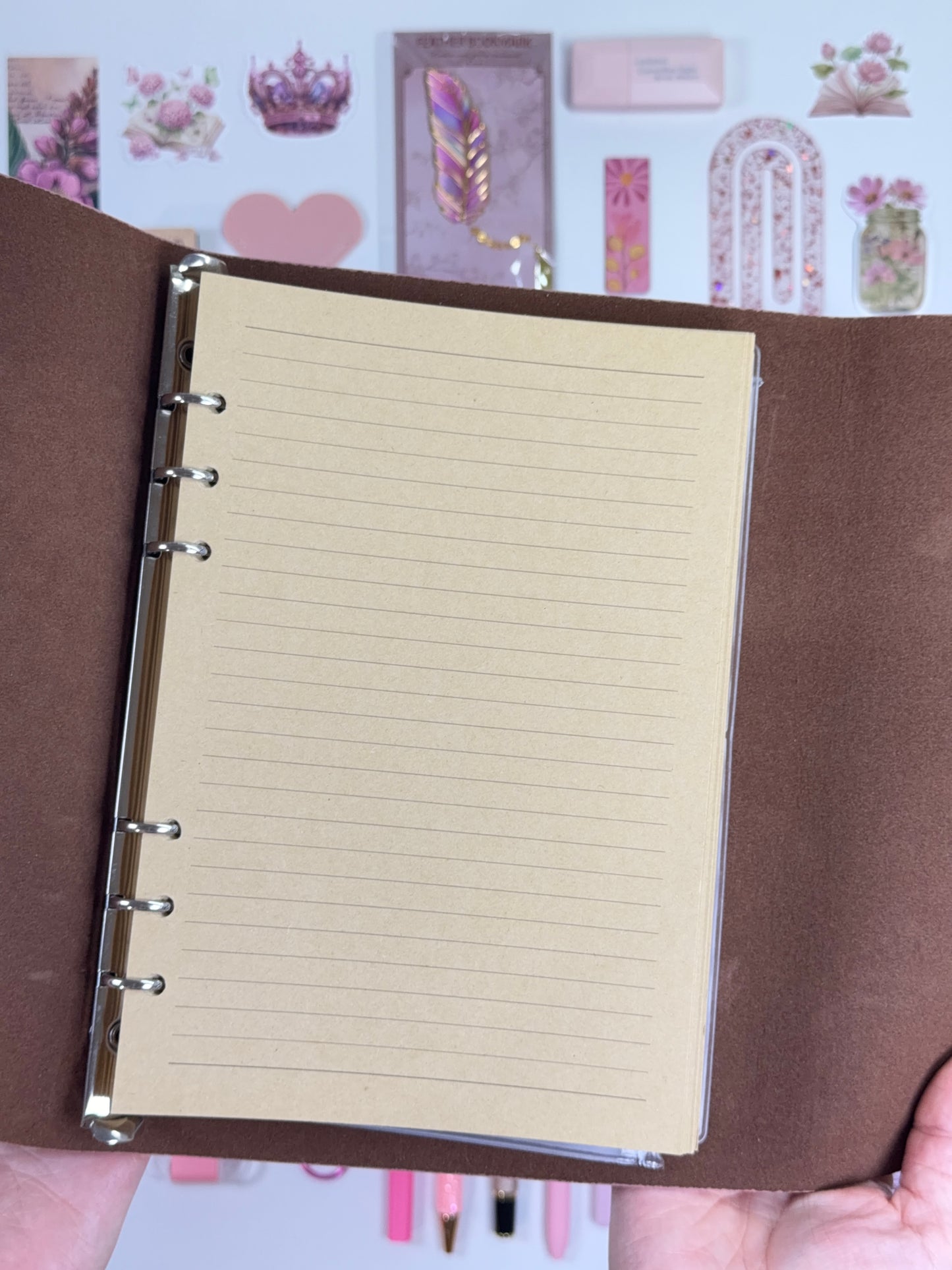 Vintage roze boekliefhebbers cadeaupakket
