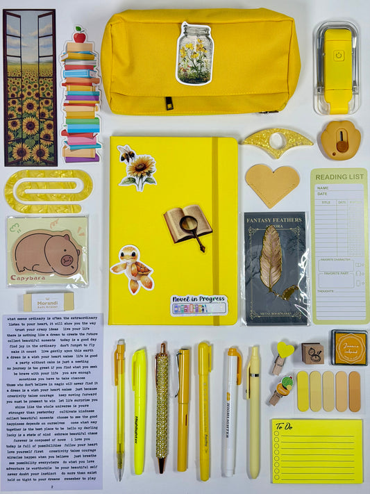 Yellow Bookish Bundle Gift Set