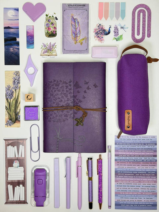 Vintage Purple Bookish Bundle Gift Set