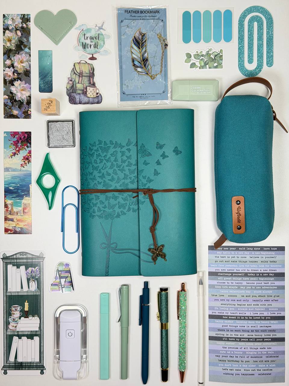 Vintage Teal Bookish Bundle Gift Set