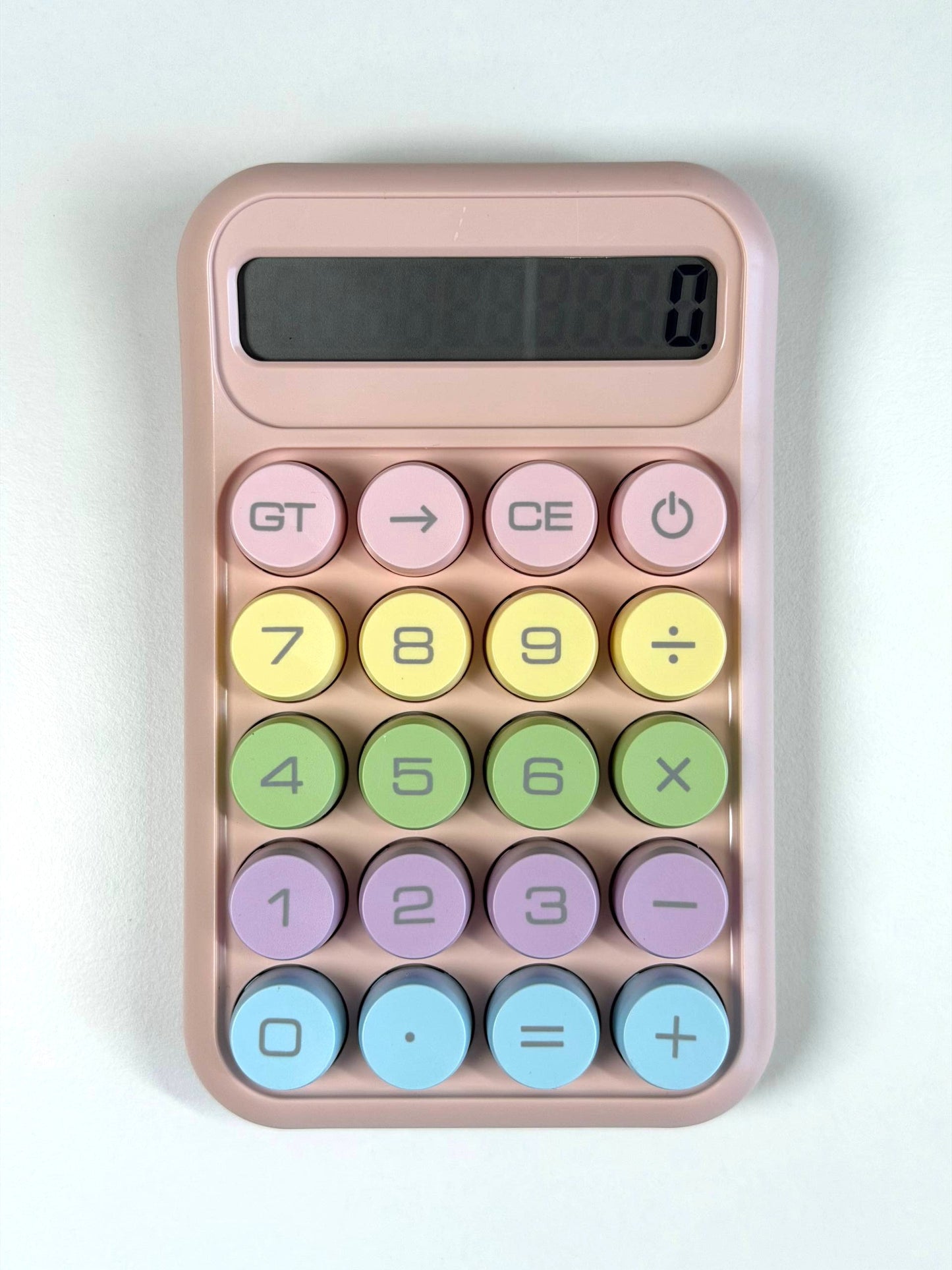 Pastel Colorful Calculator – Cute Desk Calculator for School & Office