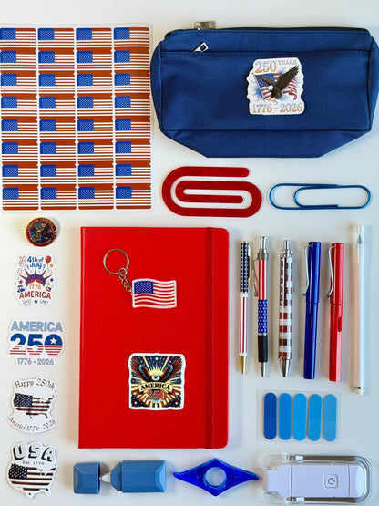 Conjunto de Presente Limitado do 4 de Julho Patriótico para Amantes de Livros