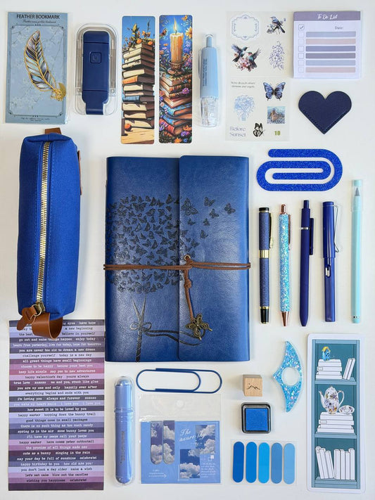 Vintage Blue Bookish Bundle Gift Set