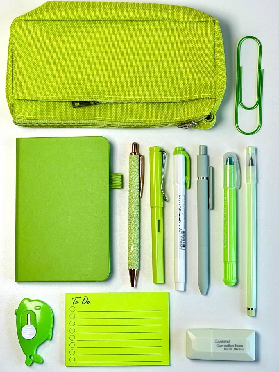 Sada Lime Bookish | A6 zápisník a doplňky pro čtení | Dárková sada