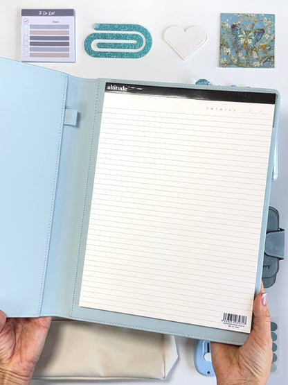 Blue A4 Padfolio Stationery Gift Set
