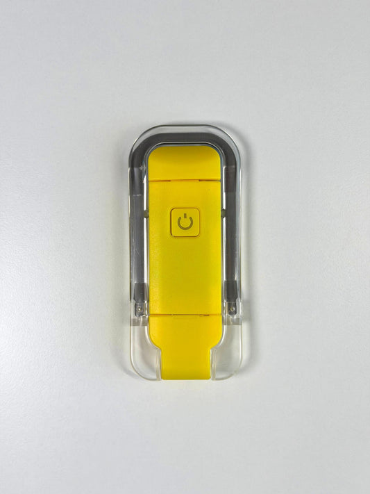 Rechargeable USB Reading Light with Clip - Yellow