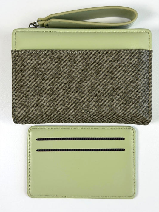 Wristlet Wallet & Removable Card Holder Sage Green