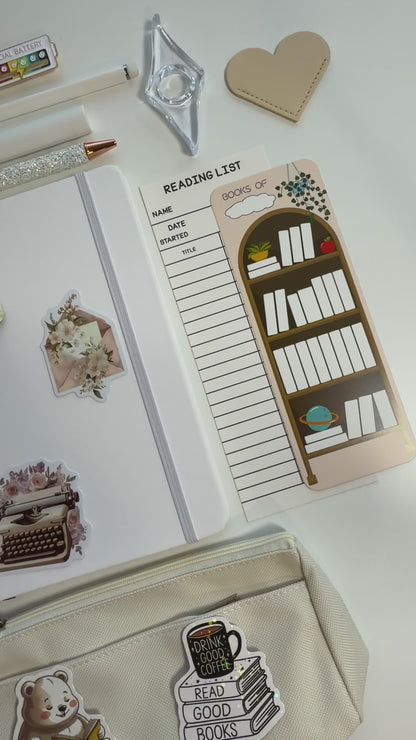 White Bookish Bundle  — A5 Notebook